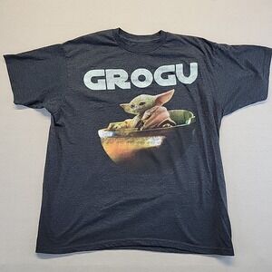 Star Wars Grogu T-Shirt Men's XL | Mandalorian Graphic Tee Mad Engine
